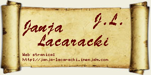 Janja Laćarački vizit kartica